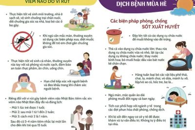 Bài tuyên truyền phòng chống một số dịch bệnh mùa hè cho trẻ mầm non