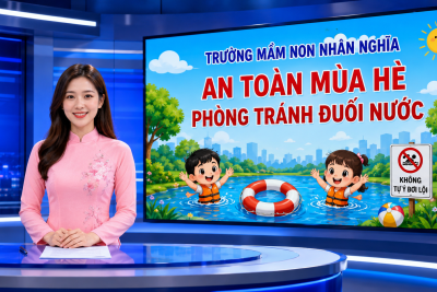 Video bài tuyên truyền phòng chống đuối nước của trường MN Nhân Nghĩa