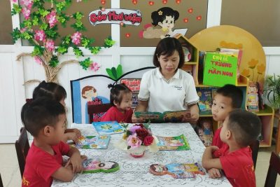 video các con lớp mẫu giáo B3 hưởng ứng ngày sách và văn hoá đọc Việt Nam 2026