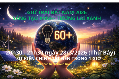 Trường mầm non Nhân Nghĩa tuyên truyền về Chiến dịch Giờ Trái đất năm 2026 tại Việt Nam được phát động với thông điệp “Sáng tạo xanh – Tương lai xanh”