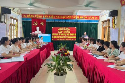 Trường mầm non Nhân Nghĩa tổ chức tập huấn bồi dưỡng chuyên môn – nâng cao chất lượng giáo dục toàn diện