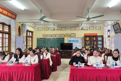 Ảnh hội nghị sơ kết học kỳ I và triển khai phương hướng nhiệm vụ học kỳ II năm học 2025-2026