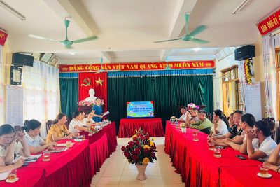 Trường MN Nhân Nghĩa tổ chức họp ban đại diện cha mẹ trẻ cuối năm học và họp cha mẹ trẻ tại các lớp năm học 2025-2026